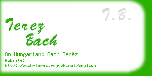 terez bach business card